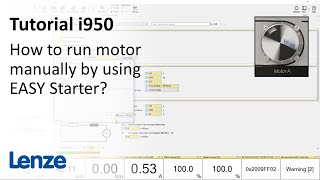Lenze i950 servo inverter: How to run motor manually by using EASY Starter? screenshot 4