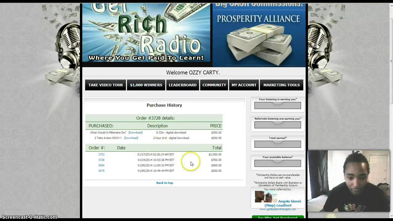 get rich radio update