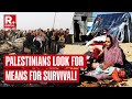 Palestinians Displaced By The Israeli Offensive Live In Tents And Search For Food