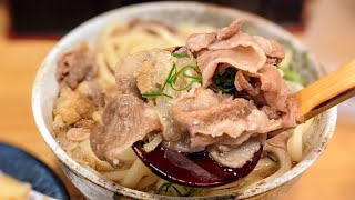 喰らうどん 神戸 みなと元町 たっぷりお肉の旨味出汁 肉かすうどん