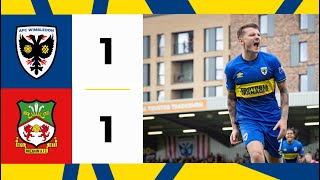 AFC Wimbledon 1-1 Wrexham 📺 | Tilley scores for share of the points 🤝 | Highlights 🟡🔵