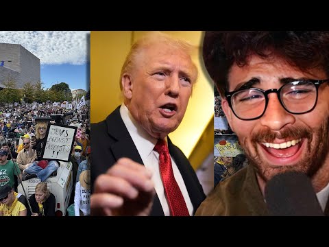 Thumbnail for Trump MELTSDOWN Over "No Kings" Protest Success | Hasanabi reacts