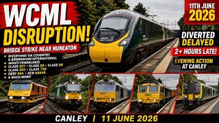 WCML CHAOS! Avanti Diverted, Freight including Class 90 at Canley Bridge Strike Disruption