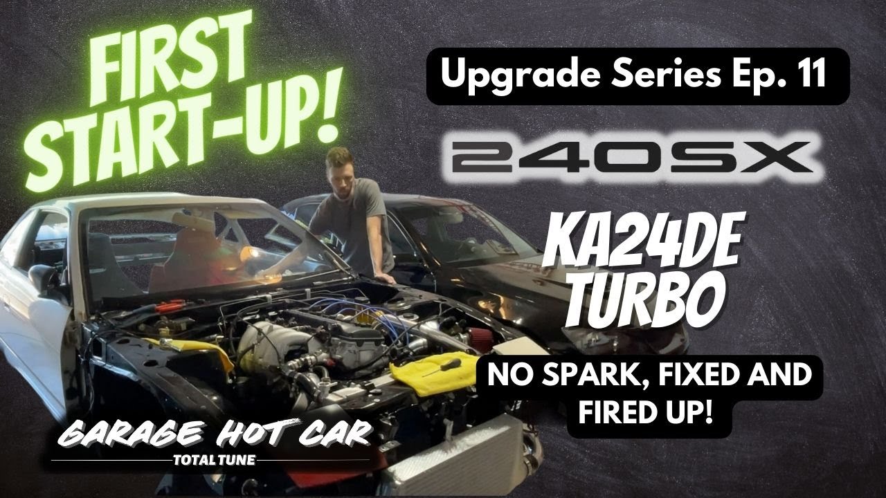 240SX S13 Upgrade Series Ep.11 - FIRST START UP, NO SPARK, FIXED! KA24DE Turbo