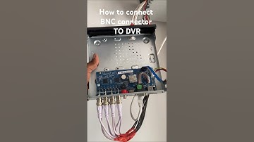 How to Connect BNC connector to DVR #shorts