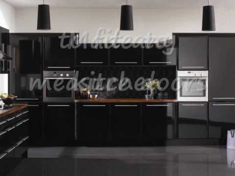 High Gloss Black Kitchen Doors Wmv Youtube