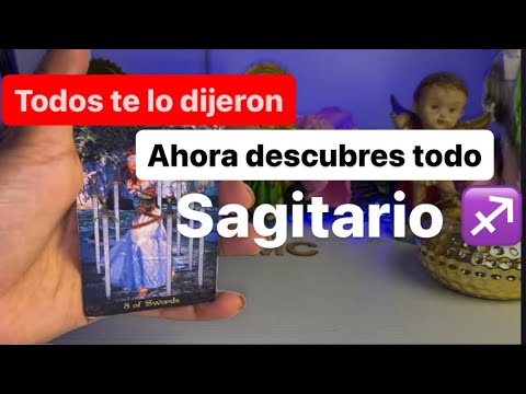 SAGITARIO ♐️TODOS TE LO DIJERON 😱ALGUIEN TE MIENTE TE ENGAÑA, VIENE UNA ...