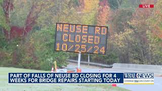 Falls of Neuse Road closing Monday for several weeks for bridge repairs