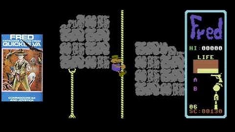 Fred pyramid adventure with POKEs for Commodore 64