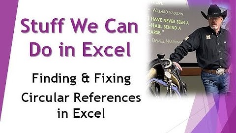 Finding and Fixing Circular References