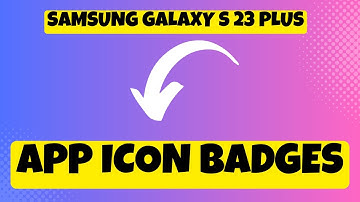 Samsung S23 Plus App icon Badges
