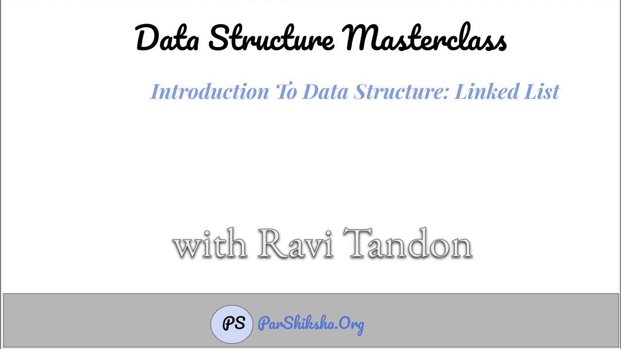 Introduction to Data Structures: Linked List - YouTube