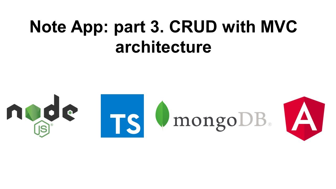 Notes App: part 3. CRUD with MVC architecture - YouTube