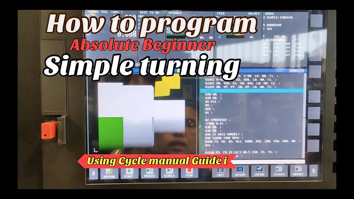 #HOW TO PROGRAM SIMPLE TURNING ON LATHE MACHINE (ABSOLUTE BEGINNER) part 1 #20