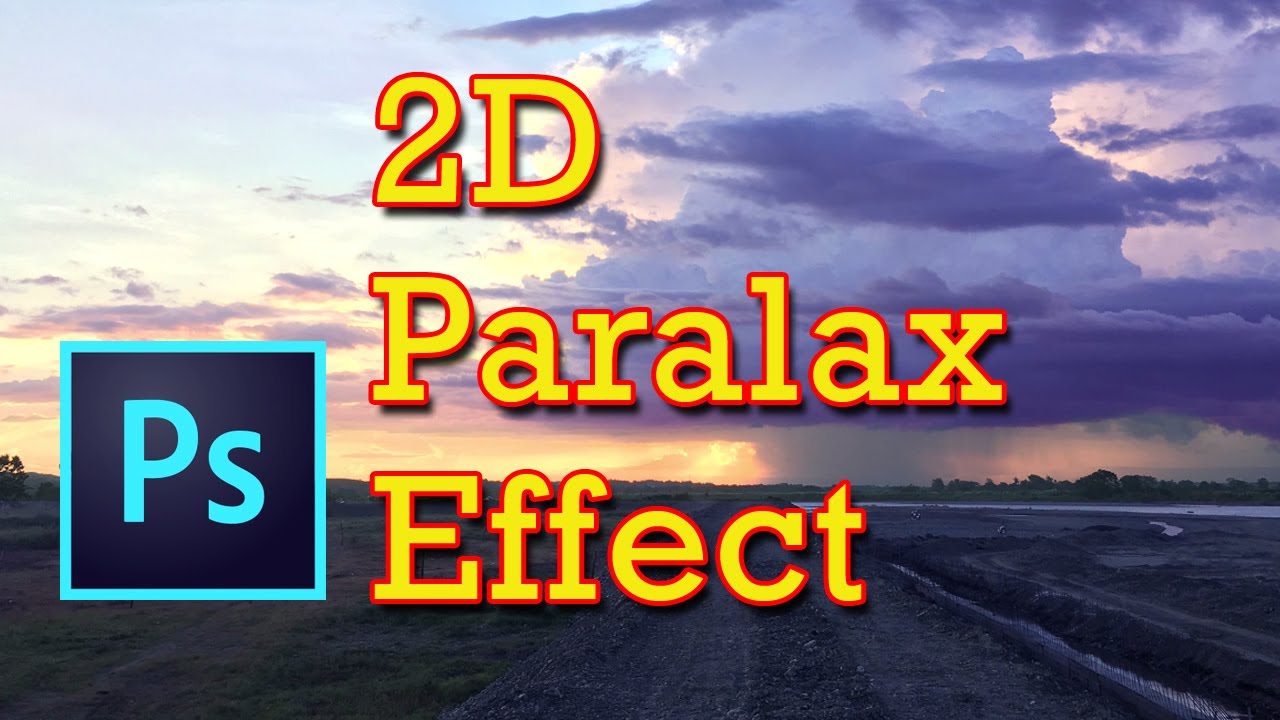 How to create 2D Parallax effect in photoshop - YouTube