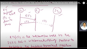 RTS/CTS MECHNISM TO RESOLVE THE HIDDEN TERMINAL PROBLEM-AD-HOC WIRELESS NETWORKS