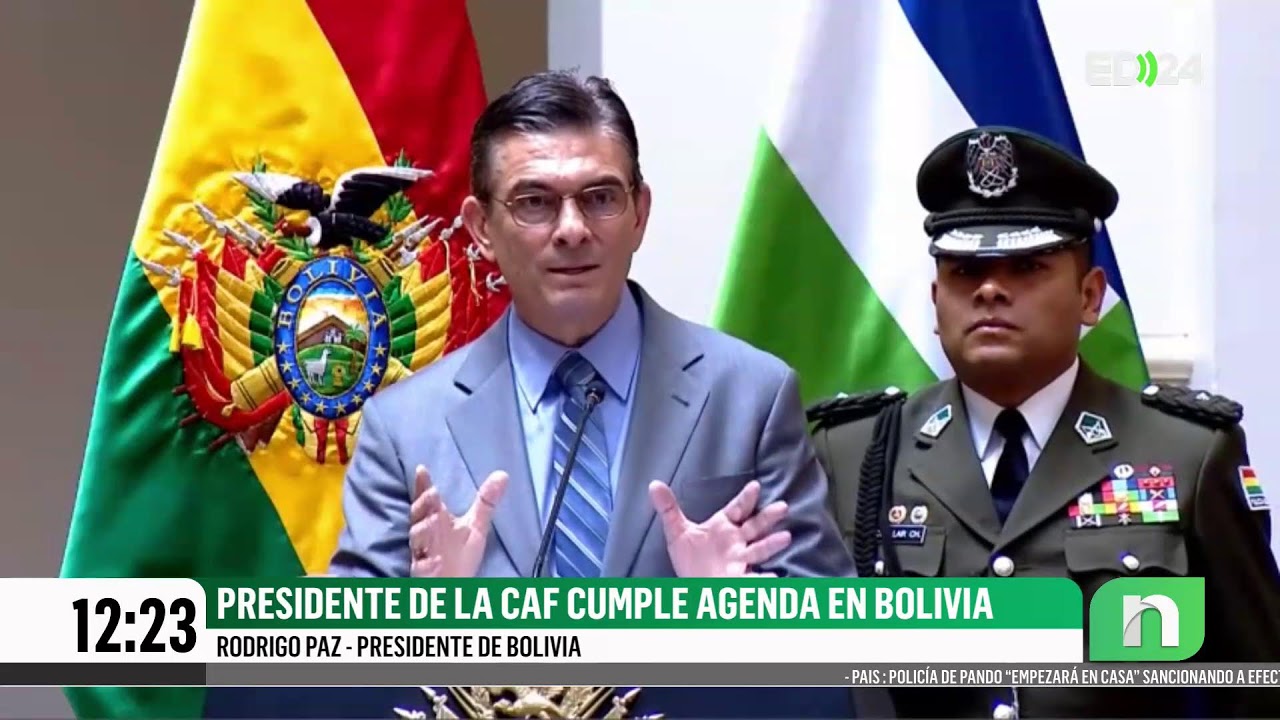 PRESIDENTE DE LA CAF CUMPLE AGENDA EN BOLIVIA