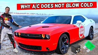 WHY AC AIR CONDITIONER DOES NOT BLOW COLD COOL AIR DODGE CHALLENGER 2014 2015 2016 2017 2018 2019