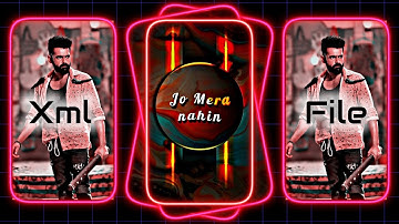 Attitude Music Xml Video ☠️ // Hindi attitude alight motion // xml video new // WhatsApp XML 