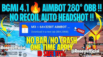 BGMI 4.1 AIMBOT OBB | BGMI 4.1 NO RECOIL CONFIG | BGMI NO RECOIL CONFIG 4.1 [100% Safe No Ban ]