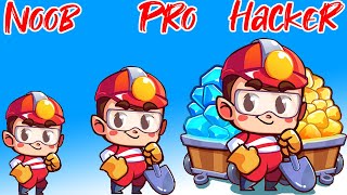 Idle Miner Simulator: Idle Gold Tycoon - NOOB vs PRO vs HACKER screenshot 1