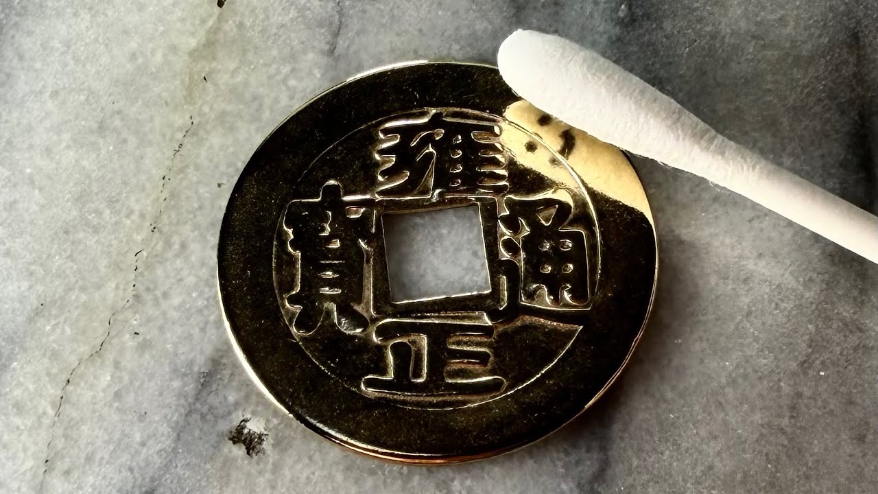 古銭ガチャで出た300年前のコイン磨き｜300-Year-Old Coin Polishing
