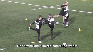 Dynamic Warm Up with Passing and Ball Control