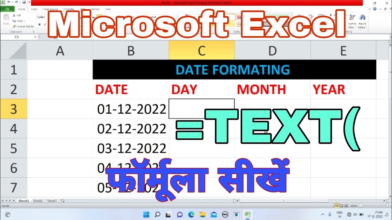 Microsoft Excel Date Format Text Formula Day Month Full Name scccad Microsoft Excel Date Format Text Formula Day Month Full Name scccad