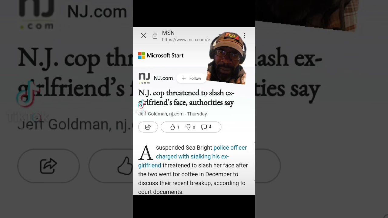 NJ Cop suspended and charged for harassing/threatening Ex-GF. #newjersey #shorts #acabdevil #acab