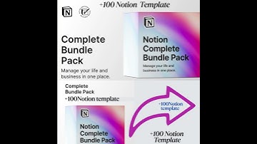Complete Bundle Pack +100 Notion Template #notion