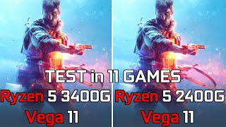 Ryzen 5 3400G vs Ryzen 5 2400G - Test in 11 Games