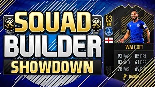 FIFA 18 SQUAD BUILDER SHOWDOWN!!! UPGRADED ONE TO WATCH WALCOTT!!!