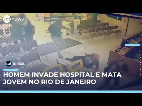 Video jovem-e-executado-dentro-de-hospital-apos-ser-perseguido-em-resende-rj-sbt-brasil