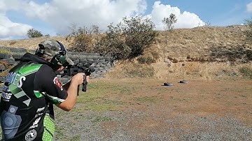 Range testing CAA Micro Roni G4x Glock19 Gen 4 setup
