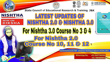 #Nishtha2. #Nishtha3.           Latest Updates of Nishtha 2.0 and Nishtha 3.0