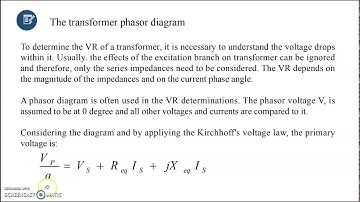 Transformer Voltage Regulation and Efficiency