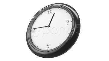 Clock Time Lapse in perspective HD, loop.. Stock Footage