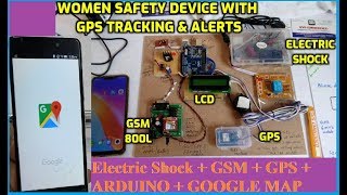Women Safety Device With GPS Tracking & Alerts