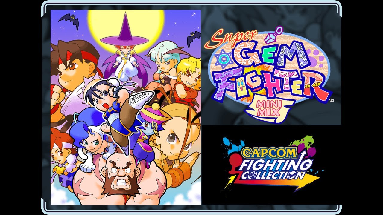 [Super Gem Fighter: Mini Mix] Arcade Gameplay [Capcom Fighting Collection] 720p 60fps