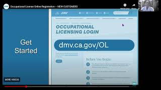 DMV Occupational Licensing First Time