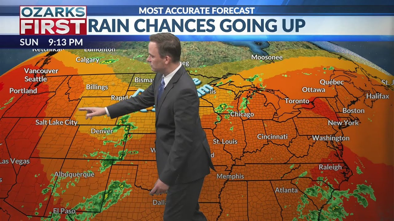 Rain chances go up and temperatures come down - YouTube