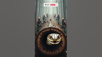 Worker Rescues Giant Python in Tree #shorts #story