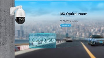 PTZ-4818X-IZ Pan Tilt Zoom Camera | PoE Surveillance PTZ Dome | Auto Tracking Night Vision CCTV