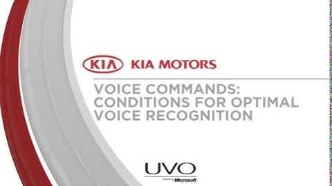 35. Voice Commands: Conditions for Optimal Voice Recognition