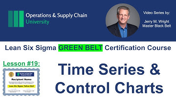 Time Series, Run Charts & Control Charts— Lean Six Sigma Green Belt Lesson #19 by Ops University