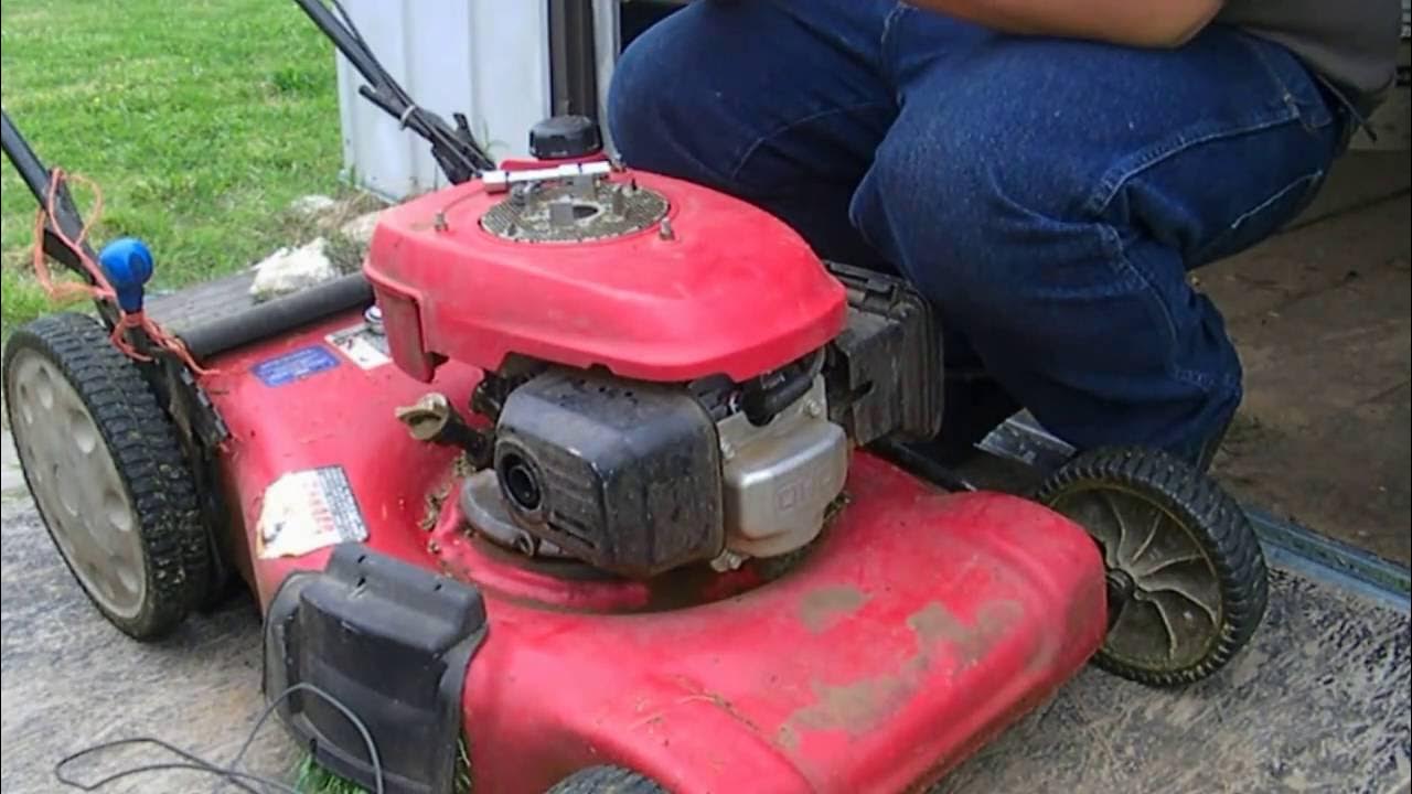 how to replace a pull cord on lawn mower YouTube