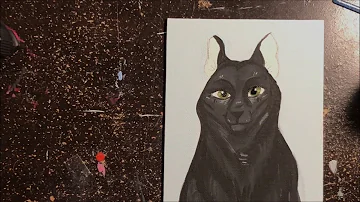 Acrylic Pet Portrait Speedpaint.