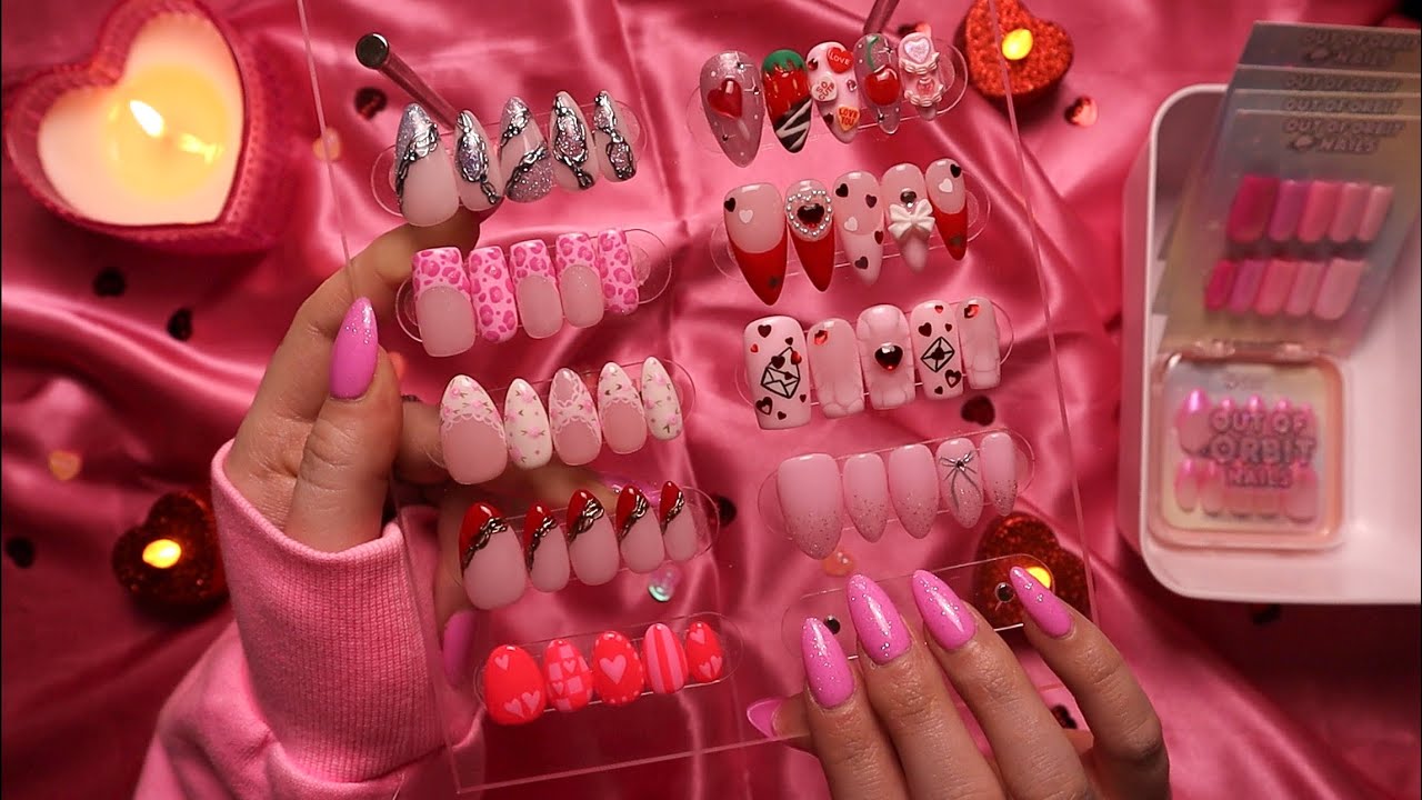 ASMR Valentine's Day Nail Collection Launch Show and Tell 💅🏻💗