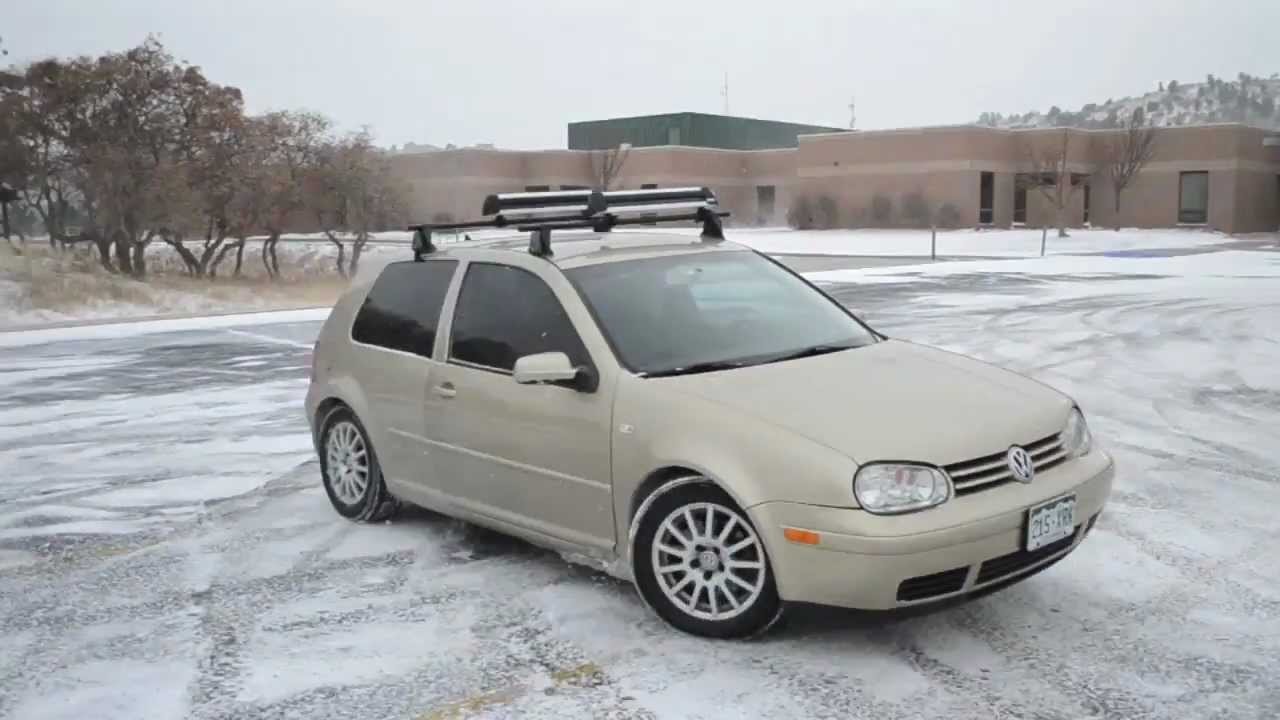 VW 2003 vw golf gti : 2002 Audi A6 Avant Quattro & 2003 VW Golf TDI Drifting in the Snow ...