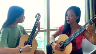 Antonio Vivaldi/ Corrente/ by Thu Le and daughter/ Classical guitar